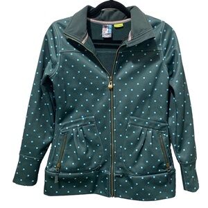 Burton Dryride Snow board Full Zip Jacket small Green Blue MCM